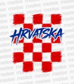 Majica Hrvatska - Hrvatska kockice bijela - Slika 2