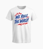 Majica Hrvatska - We rule the world bijela