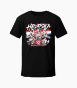 Majica Hrvatska - Za jednu vatrenu ljubav crna