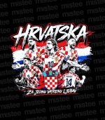 Majica Hrvatska - Za jednu vatrenu ljubav crna - Slika 2