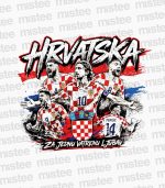 Majica Hrvatska - Za jednu vatrenu ljubav bijela - Slika 2