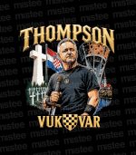 Majica Thompson Vukovar - crna - Slika 2